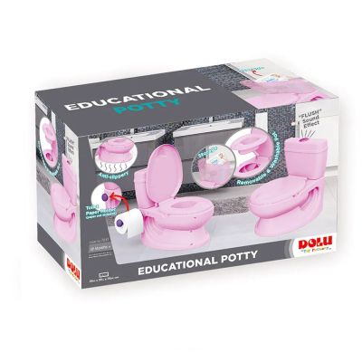 Гърне - тоалетна чиния със звук DOLU 7252 розово