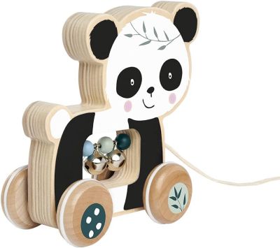 Дървена играчка за бутане и дърпане Панда Eichhorn 100003806