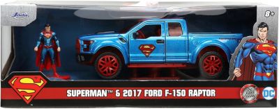 Метален автомобил Superman 2017 Ford F 150 Raptor Marvel Comics Jada Toys 253253013 - 1/32 